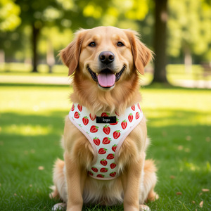 Harnais Confortable et Élégant en Maille Fraise pour Chien, Ensemble Laisse Courte, Gilet Rembourré Anti-Traction, Laisse à Libération Rapide pour Chats et Chiens - Product Image 2