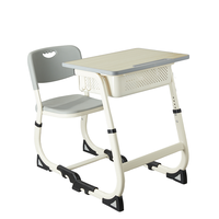 Meubles scolaires, ensemble bureau et chaise pour étudiants, table d'étude pour la salle de classe, chaises pour la bibliothèque, mobilier scolaire