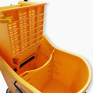 Serpillière commerciale avec manche en acier, seau essoreur robuste de 33 litres, plusieurs couleurs, pour un nettoyage quotidien - Product Image 2