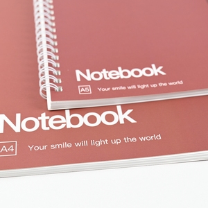 Tùy Chỉnh Xoắn Ốc Máy Tính Xách Tay A5 B5 Kích Thước 40 Trang 80gsm Giấy Với Cao Cấp Ngà Thẻ Bìa Và Kim Loại Xoắn Ốc Ràng Buộc - Product Image 3