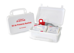 Botiquín de primeros auxilios para 10 personas montable en la pared con agujeros para colgar Color blanco OSHA ANSI Botiquín de primeros auxilios para el lugar de trabajo ocupacional para hasta 10 - Product Image 3