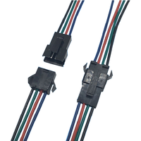 Arnés de cable JST de 4 pines Dash Plus Cross Marked, con carcasa rectangular de plástico blanco, cable de PVC de cobre estañado crimpado