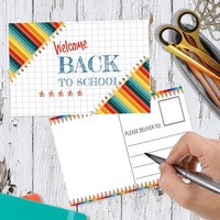 Cartes postales personnalisées de bienvenue pour la rentrée scolaire, cartes postales pour enseignants, cartes postales pour élèves, cartes postales de motivation pour la rentrée scolaire