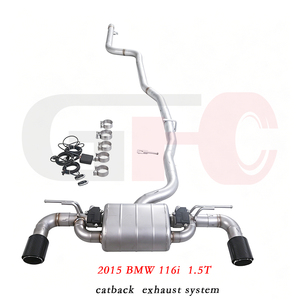 ระบบท่อไอเสียวาลว์โทรนิคสำหรับ BMW 116i 1.5T B38 ปี 2015 แบบ Catback พร้อมปลายท่อคู่ - Product Image 2