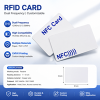 Carte Blanche NFC 213 PVC 13,56 MHz Imprimable Thermiquement Sans Contact pour Contrôle d'Accès, Adhésion et Usage Professionnel Personnalisé