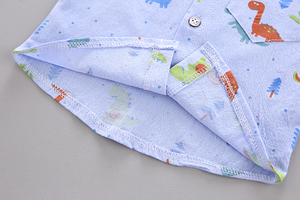 Wholesale Yiwu 2 Year <b>Boys</b> Summer 2-Piece <b>Suits</b> Baby <b>Boy</b> Clothing Cotton and <b>Linen</b> Cartoon Pattern Smart Casual - Product Image 5