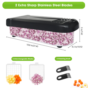 Tritaverdure 4 in 1 Multifunzionale con 2 Lame e Contenitore per Insalata - Product Image 2