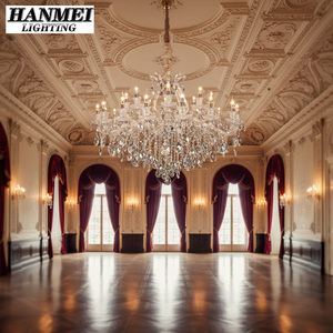 Grande <span class=keywords><strong>Lampadario</strong></span> in Cristallo per Hotel, Lussuoso <span class=keywords><strong>Lampadario</strong></span> a 18 Luci, Classico Tradizionale per Matrimoni - Product Image 5