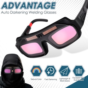 Gafas de Soldadura Solares con Oscurecimiento Automático, Máscara de Soldador con Lentes de Repuesto, Material PP, 1 Juego - Product Image 4