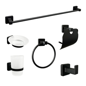Ensemble d'accessoires de salle de bain Saint Ruijia, porte-serviettes mural, porte-papier toilette, accessoires, ensemble de 6 pièces - Product Image 1