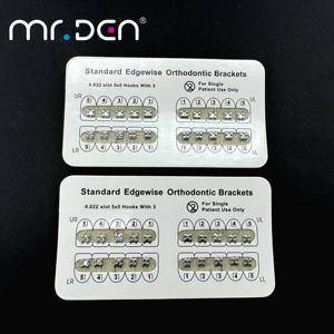 Mr.Den Fashion Brackets Orthodontische Monoblock-Brackets MBT 0,018''/0,022'' Zahnspange für Kieferorthopädische Brackets - Product Image 2