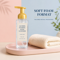 Désinfectant Mousse Anti-Bactérien à Base d'Alcool, Séchage Rapide, Écologique, Sans Eau, Hygiène des Mains en Mousse, Pompe Distributrice, Logo Personnalisé pour