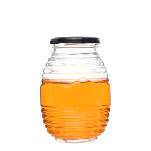 Al por mayor 70ml 150ml 350ml 750ml de cristal de forma de nido de abeja de almacenamiento tarro de cristal de <span class=keywords><strong>miel</strong></span> - Product Image 6