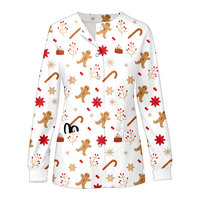 Ensemble de blouses médicales sur mesure en gros, haut à manches longues et pantalon droit, uniformes pour médecins et infirmières 82028