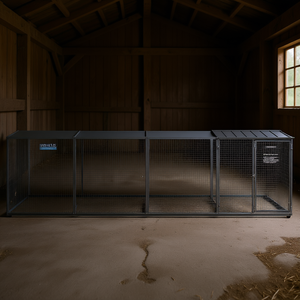 Jaula Grande para Pollos de Acero Galvanizado Antracita, Jaula Resistente para Animales para Cría de Aves de Corral - Product Image 2