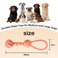 Juguete Masticable Interactivo para Perros de Alta Calidad y Ecológico, Juguete para Mascotas con Doble Pelota de Poliéster y Algodón