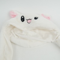 55CM ou personnalisé design mignon animal chapeau en peluche douce écharpe et chapeau avec jouet en peluche