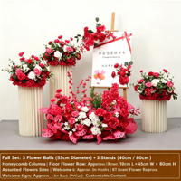 Arches de fleurs artificielles personnalisées pour mariage, arrangement floral en soie pour la réception, la célébration, la décoration d'événements