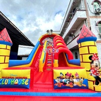 Toboggan aquatique gonflable avec piscine pour enfants et adultes, toboggan aquatique pour jardin, fête à domicile, parc aquatique, PVC, usage commercial