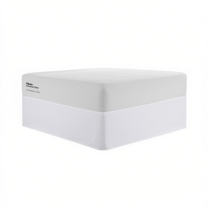 Jupe de lit ajustable enveloppante en polyester uni, lavable en machine, style simple - Product Image 1