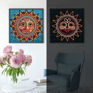 Pintura de diamantes redondos luminosos 5D DIY dibujo por bordado de diamantes <span class=keywords><strong>punto</strong></span> de <span class=keywords><strong>cruz</strong></span> mosaico de diamantes de imitación pintura de pared regalo para adultos - Product Image 6