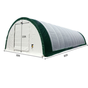Abri de stockage industriel en tente personnalisable, ignifuge, anti-corrosion, en PVC, avec double structure en acier galvanisé - Product Image 5