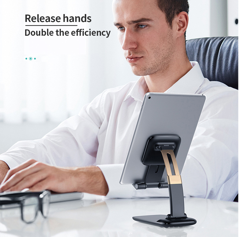 Universal Fully Custom Made Tablet Retractable Foldable Desktop portable Folding Adjustable Tablet Stand Mobile Phone Holder