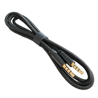 Câble audio auxiliaire tressé en nylon à 4 pôles de haute qualité de 3.5mm de longueur de 1m pour les appareils audio stéréo et les applications de haut-parleurs