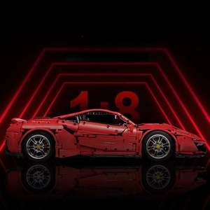 Voiture de course italienne super sportive rouge Cada C61042 C61043 RC 1:8 GTE 488, jouets en briques DIY, ensembles de blocs de construction pour enfants - Product Image 3