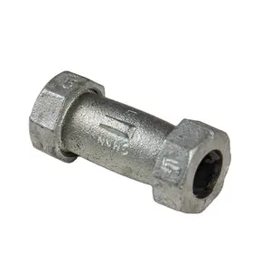 Manufacture supply galvanized Malleable Iron Pipe Fitting Long Compression Coupling