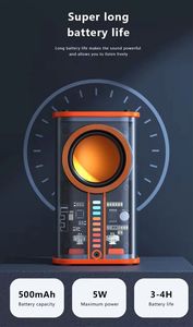 2024 Top Sale Portable Mini Wireless <b>Speaker</b> High Quality 3D Colorful LED Light Metal Material Battery-Powered for Computer Use - Product Image 5