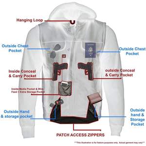 2025 <b>Men's</b> LKM3714 <b>Black</b> Club Style '2 in 1' Zipper Leather Vest with Removable Full Sleeve Hoodie <b>Men's</b> Vests & <b>Waistcoats</b> - Product Image 6