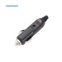 Hot 12-24V 5A Auto Chargeur de voiture Allume-cigare Prise mâle avec LED