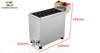 Machine commerciale populaire de friteuse de hot-dog de fromage électrique