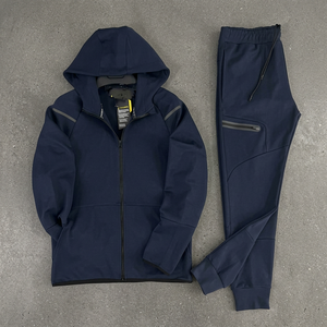 Men's Spring Casual Sportswear <b>Zip</b>-<b>up</b> <b>Jacket</b> Jogger Pants Lightweight Two-Piece Four-Way Stretch Breathable Training Outfit - Product Image 3
