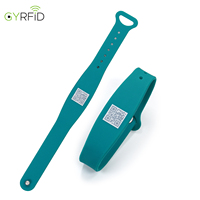Pulsera de Silicona con Código QR NFC Impermeable para Niños 213/F08, Pulsera NFC Ajustable, Pulsera de Silicona RFID para Control de Acceso al Campus