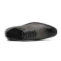Nouveaux Souliers de Luxe Habillés en Cuir Véritable pour Hommes Grande Taille 46 à Lacets Bout Pointu, Chaussure de Mariage Tendance, Fabriqués à Wenzhou