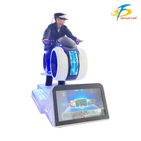Simulador de Conducción de Autos de Carreras 9D VR, para Interiores y Exteriores, Centros Comerciales, Fibra de Vidrio y Metal, Uso Comercial, Equipo de Ejercicio