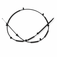 Câble de déverrouillage de capot automobile BIW37530205AA Marque JS Construction en acier noir et plastique pour véhicules à conduite à droite Capot moteur