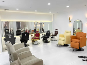 Unidad de lavado de cuenco de champú de peluquería de diseño moderno de alta calidad Silla de lavado de cabello con luz LED con unidades de retrolavado - Product Image 5