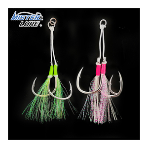 Mister jigging lưỡi câu bằng lụa dạ quang lưỡi câu hỗ trợ lưỡi câu bằng thép không gỉ ODM - Product Image 1