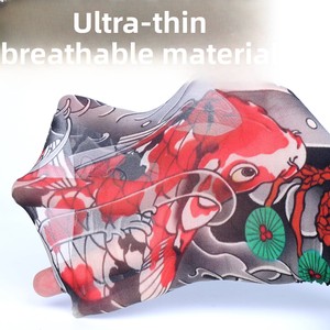 Manguitos ultrafinos sin costuras con estampado floral; Mangas protectoras solares aptas para tatuajes; Manguitos de ciclismo de verano para hombre y mujer - Product Image 3