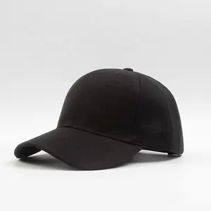 도매 고품질 야외 간단한 디자인 저렴한 가격 사용자 정의 자수 블랙 야구 스포츠 모자