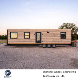 Maison sur remorque avec <span class=keywords><strong>kit</strong></span> de maison préfabriquée isolée de 20 pieds, sur roues, mini-cabane mobile, kits de maison préfabriquée - Product Image 2