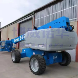 מכירות במפעל שימוש בגיני ישר בום להרים 40 מ '34 מ' 50m הידראולי מנגזה אוויר פלטפורמה לבנייה - Product Image 6