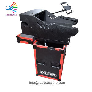 เคสแบบฝาพับสำหรับ Allen & Heath <span class=keywords><strong>SQ5</strong></span>คอนโซลมิกซ์แบบดิจิตอลพร้อมด้วยที่ยึดแล็ปท็อปลิ้นชัก2U อลูมิเนียมสีส้ม - Product Image 3