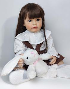 Muñeca Bebé Realista, Económica, Sólida y Suave, Muñeca Reborn de Silicona, Recién Nacida, con Cabello Largo - Product Image 2