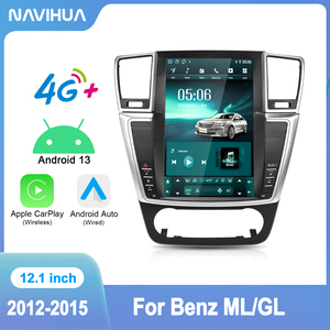 Navihua Nuevo Radio de Coche Android con Pantalla Táctil de 12.1 Pulgadas, Carplay, GPS, Unidad Principal de Navegación para Mercedes Benz ML GL 2012-2015 - Product Image 3