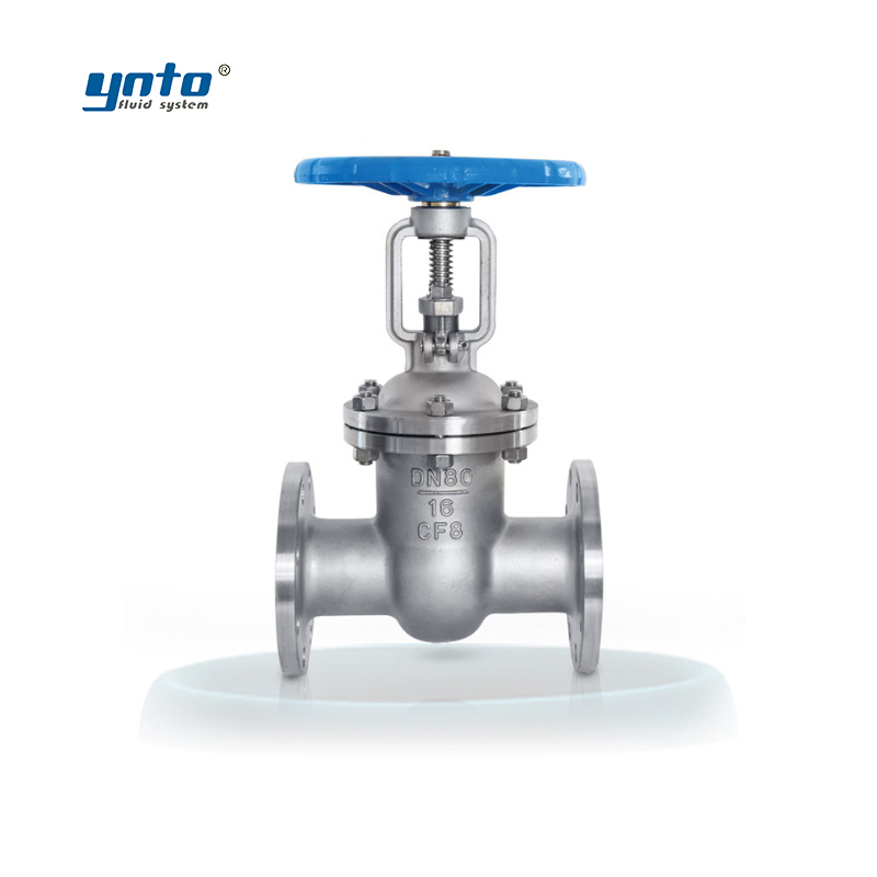 YNTO DN150 6 дюймов ANSI ручной фланец из нержавеющей стали с ручным запорным клапаном класса 150 поднимающийся шток CF8M металлический WCB Сидящая вода