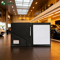 Porte-documents A4 en cuir de luxe avec logo personnalisé, style tendance, cadeau pour propriétaire de voiture, porte-documents de voiture